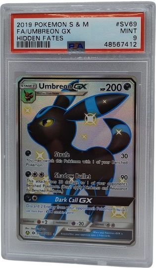 Umbreon Gx Hidden Fates #sv69 Psa 9