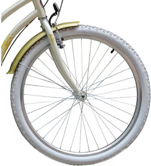 Furcă Pentru Bicicletă Pegas Dimensiunea Roții 26 Inch Șaibă 1-1/8 Inch Frână V Oțel Alb Perlat Multicolor