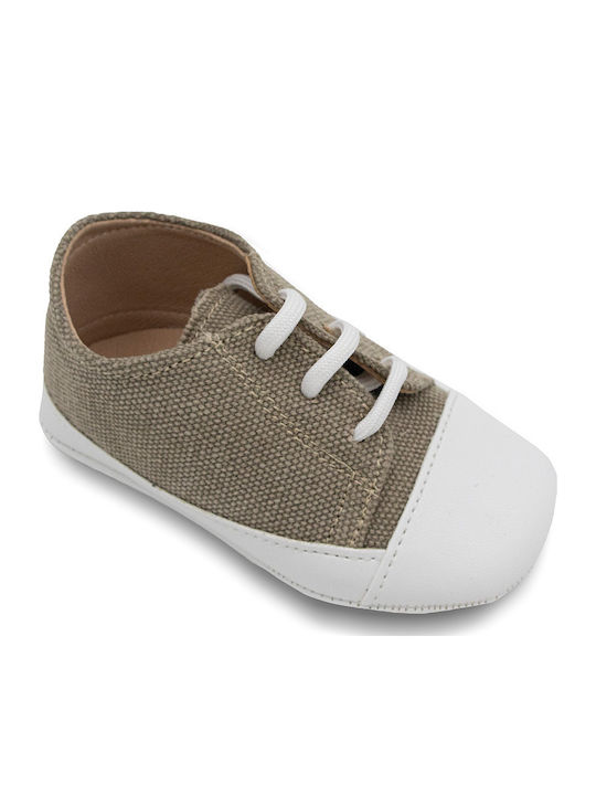 Gorgino Christening Soft Sole Gray Sneakers for Boys M135-Gray-Mouse
