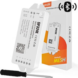 Sp324e Controler Led Rgbw Bandă 4ch Pwm 12a 5-24v Bluetooth Ble Mesh Până La 288w Dimmer Control Aplicație Banlanx