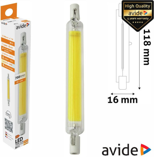 Avide Led 7w R7s 8x118mm Nw 4000k