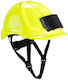 Portwest PB55YE Construction Site Work Helmet with Earplugs Yellow