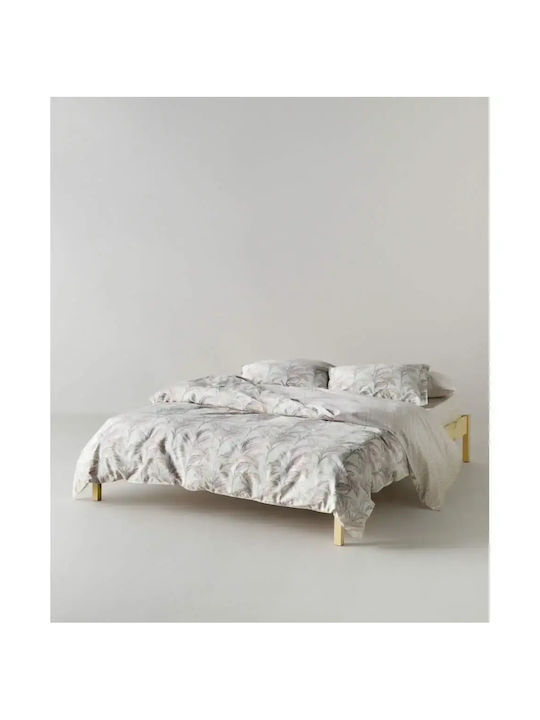 Kentia Kernel 20 Σετ Σεντόνια Υπέρδιπλα 240x270εκ. Cream-pink-grey (4τμχ)