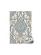 Tulup Rectangular Kitchen Mat Waterproof Eastern Flowers 150x225cm
