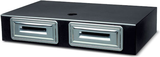 Alfa Frost Συρτάρι Καφέ Διπλό Π100xΒ60xΥ20cm