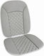 Universal Car Seat Cushion Pvc & Sponge Gray Quilted Non-Slip Seat Cover