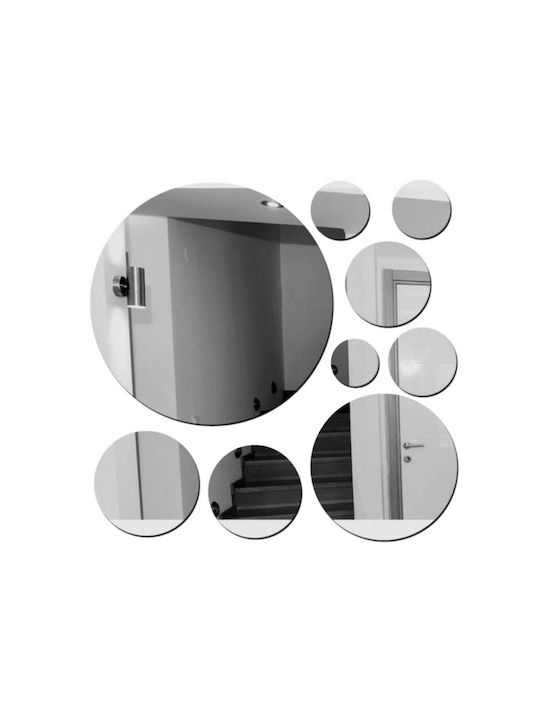 SteweHome SteweHome Wandspiegel mit Silber Kunststoff Rahmen Durchmesser 30cm