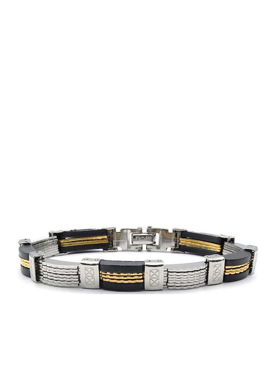 Silver And More Männer Armband aus Edelstahl Stahl