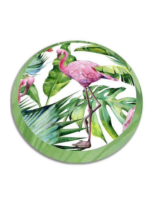 Tulup Covoraș Rotund de Bucătărie Impermeabil 120x120cm 010260360800000019812 Flamingo