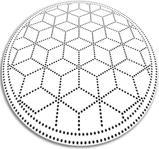 Tulup Round Kitchen Mat Gray 110cm