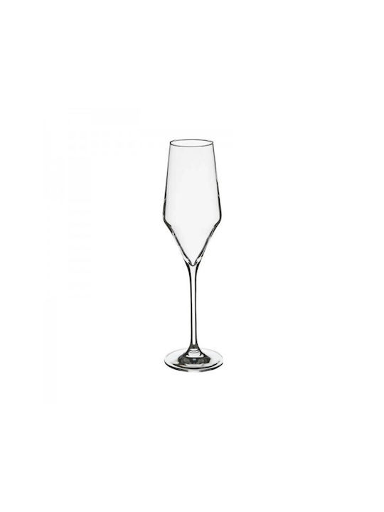 Secret de Gourmet Set Pahare De Sampanie / Vin Alb Din Sticlă Pahare Cu Picior 220ml 6 Bucăți