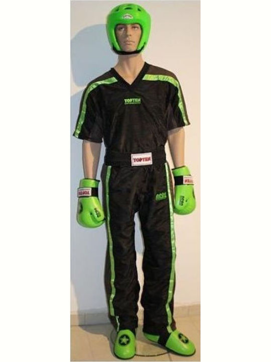 Top Ten Ανδρική Στολή Kick Boxing Μαύρη