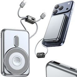 10000mAh 15W Silber Power Bank