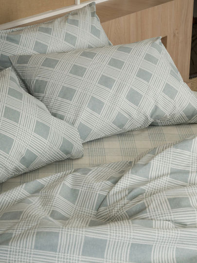 Sunshine Bettbezug Baumwollene Einzeln 170x250 Cotton Feelings 2072 Aqua