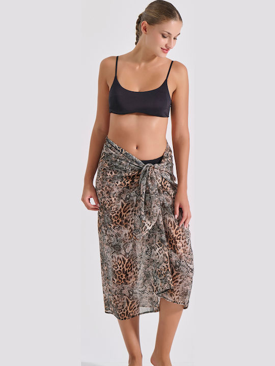 Milena by Paris Tiger Women's Pareo Animal Print 040330-Tiger