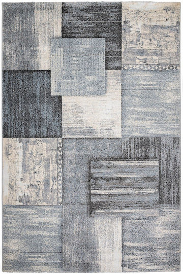 Biokarpet Alva 3568a 78 Син и Сив-80x150