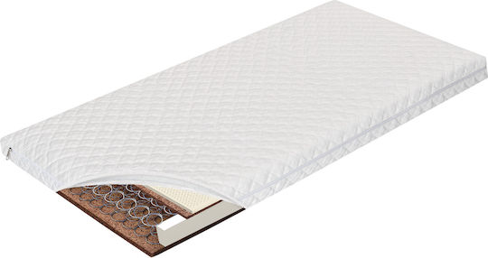Greco Strom Saltea Ortopedică pentru Pat de Copil cu Fibră de Cocos și Latex 90cmx190cm