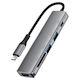 Acefast USB-C Dockingstation mit HDMI 4K PowerDelivery Grau (KF-6974316285939)