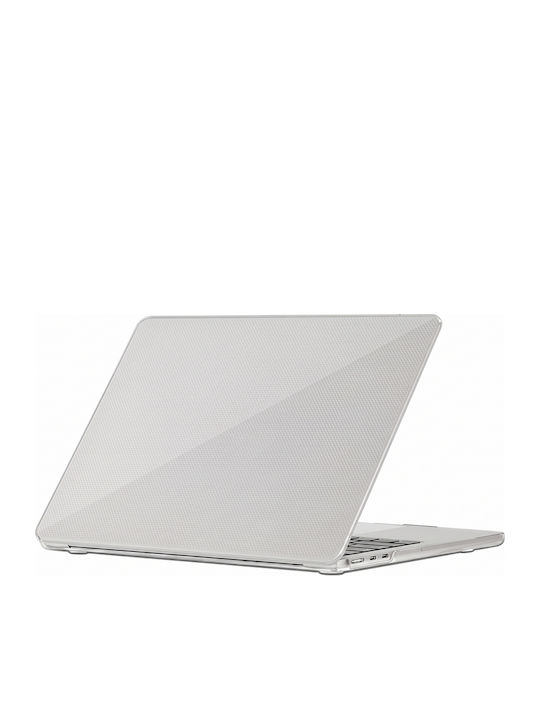 Mw Неплъзгащ Се Текстуриран Твърд Калъф Macbook Air 15-инчов Dotskin Модел Прозрачен