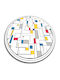 Tulup Round Bath Mat 010260360780000019765 Gray Φ100cm