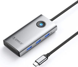 Stație De Andocare USB-C 4K Ethernet Orico (PW11-6P25R-GY-BP)