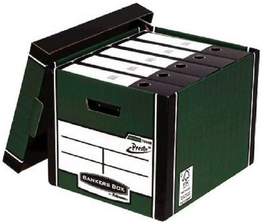 Fellowes Green File Storage Box 7260801 Inactive Archive