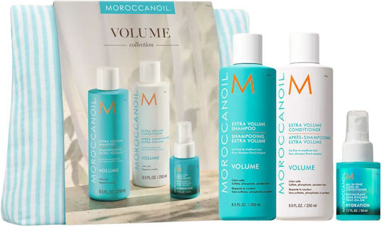 Moroccanoil Volume Spring 26 Hair Care Sets Mass Gaining with Shampoo Conditioner and Toiletry Bag 4 Pieces
