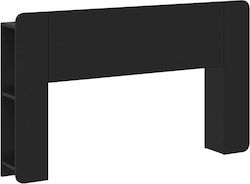 vidaXL Wooden Bed Headboard Black 135x80cm