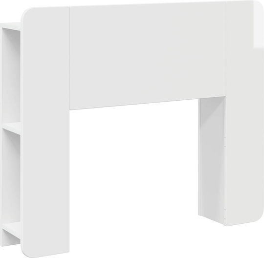 vidaXL Κεφαλάρι Κρεβατιού Ξύλινο Λευκό 119.5x80cm