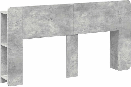 vidaXL Tăblie De Pat Din Lemn Gri 182.5x80cm