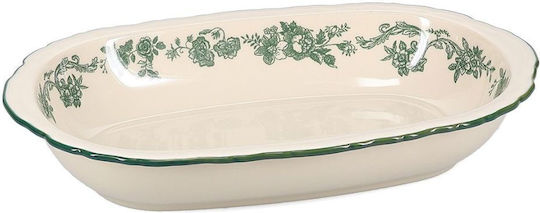 Salt & Pepper Servierplatte und Schüssel aus Porzellan Oval Grün 31,5x21cm