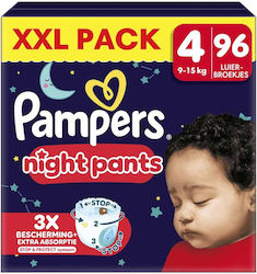 Pampers Night Pants Xxl No. 4 για 9-15kg 96τμχ Pampers Night Pants Xxl No. 4 για 9-15kg 96τμχ