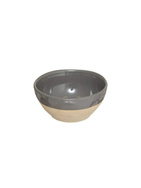 Secret de Gourmet Ceramic Gray Round Cereal Serving Bowl Diameter 14cm Secret de Gourmet Ceramic Gray Round Cereal Serving Bowl Diameter 14cm