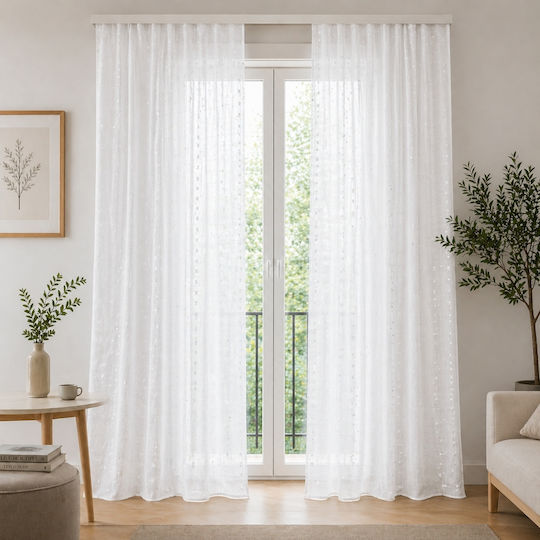 My Home Luxury Vorhang mit Bleistiftfalten Weiß 270x280cm