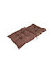 Sidirela Garden Chair Cushion with Backrest Bamboo Brown 50x95cm