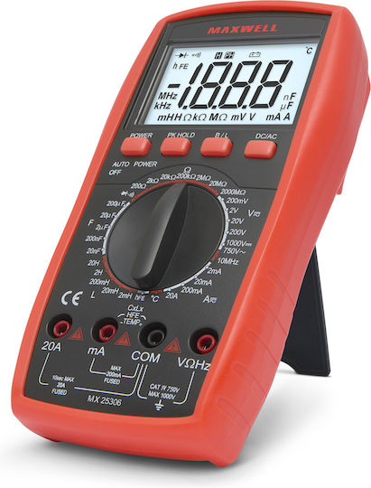 Digitales Multimeter 1000V 20A Induktivität Frequenz Temperatur Diode Test Durchgang