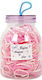 Mini Bänder Glas Kleine Haargummis Set 300 Stücke Rosa