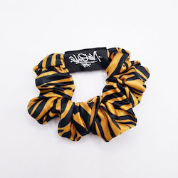 Illusion Rt Scrunchie Zebra Mocha Black Λαστιχακι Μαλλιων Ζεβρε Καφε Μαυρο