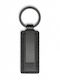 Vnc Black Leather Keychain