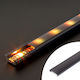 Aluminum Led Profile Cover 1 M Black Polycarbonate Diffuser Led Profile 41011a1