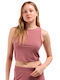 Damen Crop T-shirt Rosa