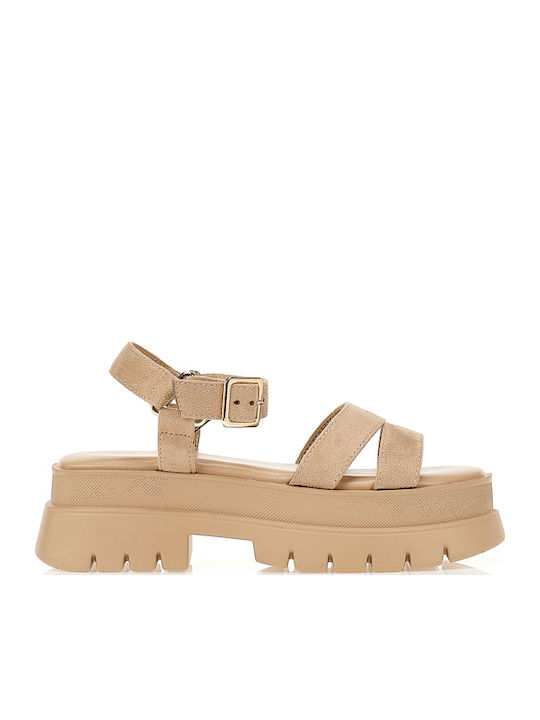Sommer Damenplattformen Khaki
