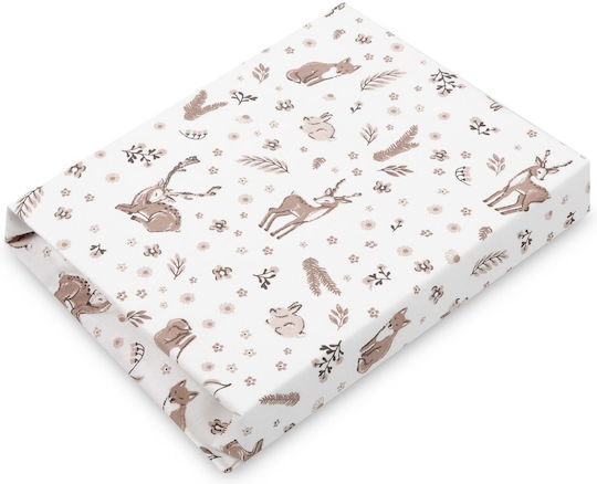 Sensillo Lenjerie De Patut Bebe Cu Cauciuc Bej 60x120cm