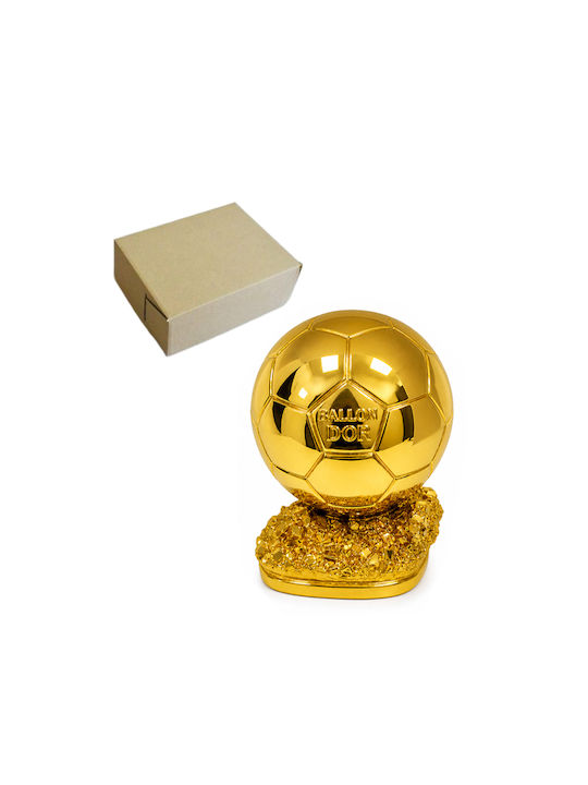 Golden Football Ball Trophy Ballon On Base