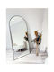 SteweHome Arched Mirror with Black Metal Frame 180x80cm