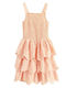 Mädchenkleid Ärmellos Orange