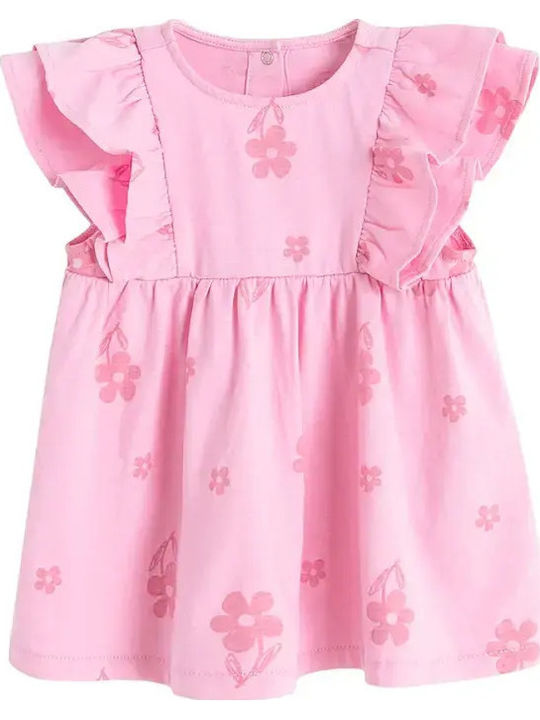 Rochie Fete Mâneca Scurtă Set Cu Accesorii Roz