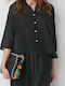 Long Sleeve Women's Shirt Black