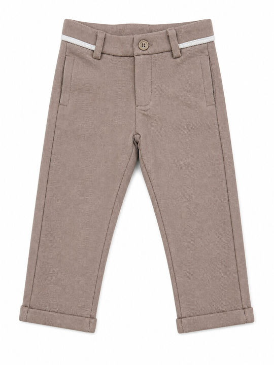 Pantalon Pentru Copii Din Țesătură Bej