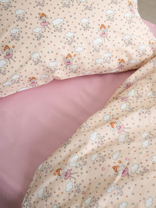 Sunshine Σετ Σεντόνια Μονά με Λάστιχο Βαμβακερά Cotton Feelings 52 165x270cm
